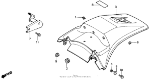 TR200 Задний бампер