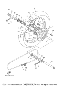 YZ250T1 Переднее колесо
