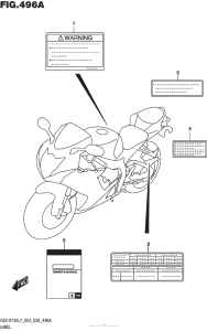 GSX-R750 Label (Gsx-R750L7 E03)