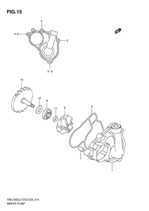 RM-Z450 Водяная помпа