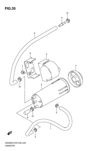 AN400 Адсорбер с активированным углем в сборе