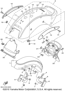 XVS1100LC Крыло