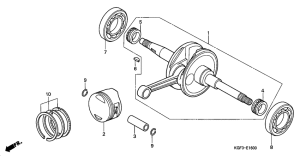 NES150 Crankshaft / piston