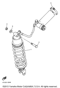 YZF600RJ Задняя подвеска