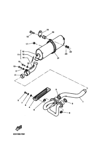 TT600RE Выхлоп