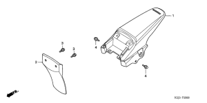 CRF80F Заднее крыло