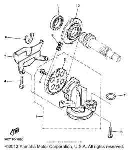XJ700SC Масляный насос