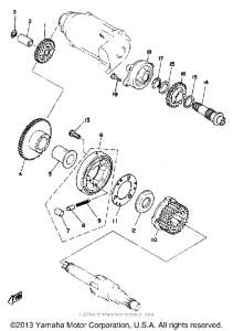 XS1100SG Муфта стартера