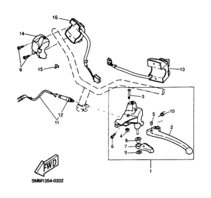 CW50 Handle switch. lever