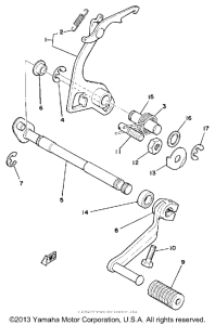 MX175H Shift shaft-pedal