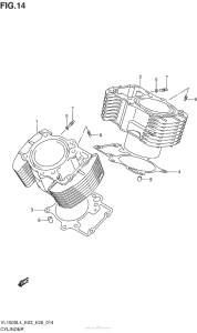 VL1500B Cylinder (Vl1500L4 E03)