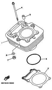 TT250R Цилиндры