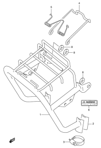 DF125 Headlamp housing bracket