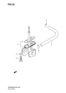 DR200 Топливный кран