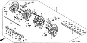 CBX750P2 Carburetor assy
