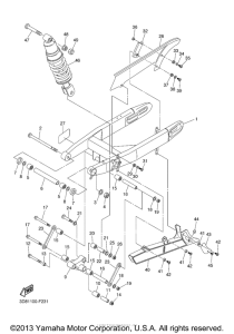 XVS1300CT Задний рычаг подвески