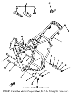YZ125G Frame - tool