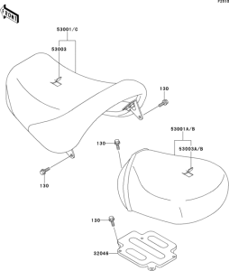 VN1500 Сиденье