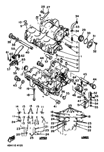 XJ600 Картер двигателя