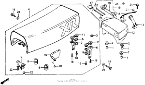 XR200 Сиденье