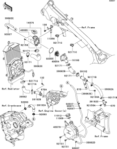 VN900 Патрубки охлаждения