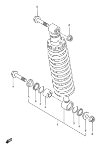 TS125 Задние амортизаторы