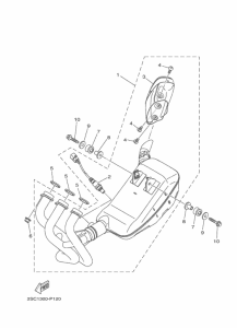 FJ09 Выхлопная система