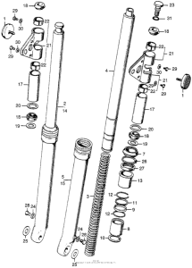CL175 Cl175 front fork