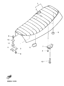 SR500 Сиденье