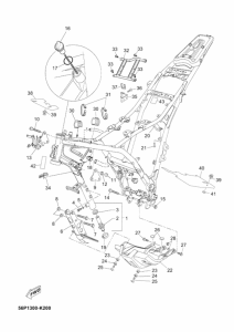 XT660Z (ABS) Frame comp