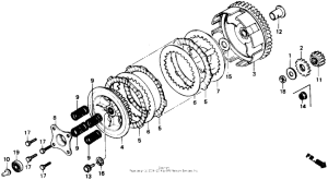 CR80R Сцепление