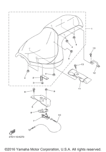 XVS1300CU Сиденье