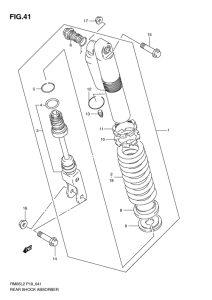 RM85 Задние амортизаторы