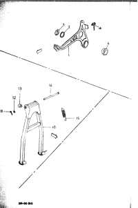 DR-50 Stand and pedal brake