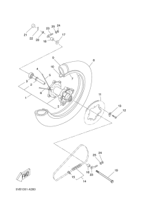 DT50RSM Переднее колесо