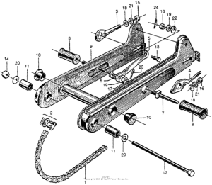 CT200 Swingarm + drive chain