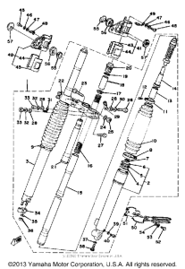 XT500E Передняя вилка