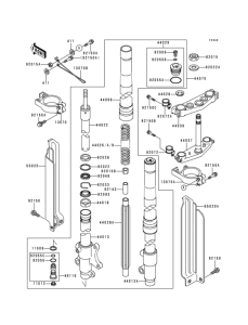  Front fork(1 / 2)(kdx250-d1)