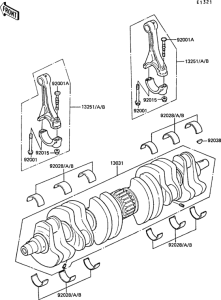 ZG1300 Коленвал