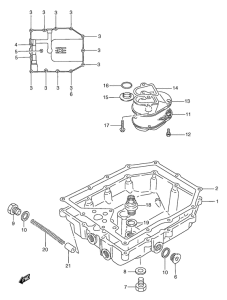 GSX750 Маслосборник
