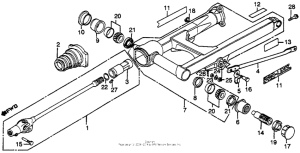 GL650I Swingarm + driveshaft
