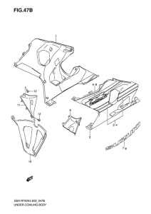 GSX-R750 Under cowling