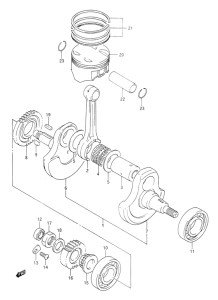 DR350 Вал коленчатый