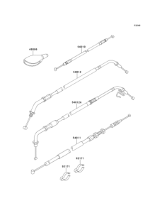 EJ650 Тросы управления