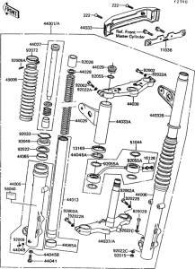 Z550 Front fork(1 / 2)