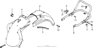 GL1200 Rear fender 84
