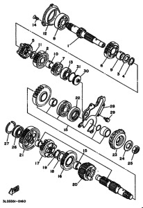 XTZ750 XTZ750B Трансмиссия