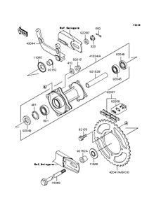 KX65 Заднее колесо и цепь