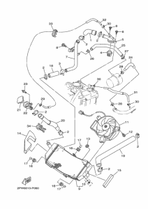 XP500A ラジエタ & ホース