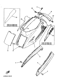 CG50E Side cover  /  oil tank